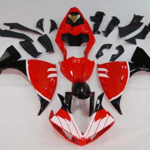 Amotopart 2009-2011 Yamaha YZF 1000 R1 Red & Black Fairing Kit