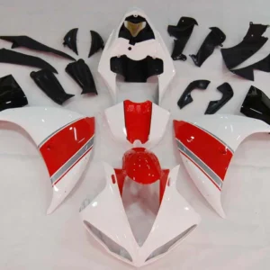 AMOTOPART 2009-2011 YAMAHA YZF 1000 R1 WIT & RODE STYLE2 KUIST KIT
