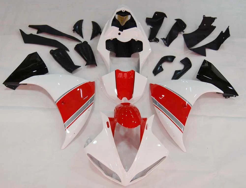 AMOTOPART 2009-2011 YAMAHA YZF 1000 R1 WIT & RODE STYLE2 KUIST KIT