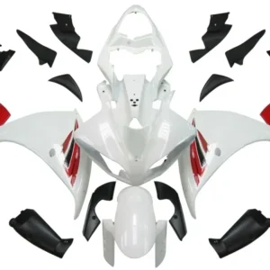 Amotopart 2009-2011 Yamaha YZF 1000 R1 Wit&Red Style3 Kuipenset