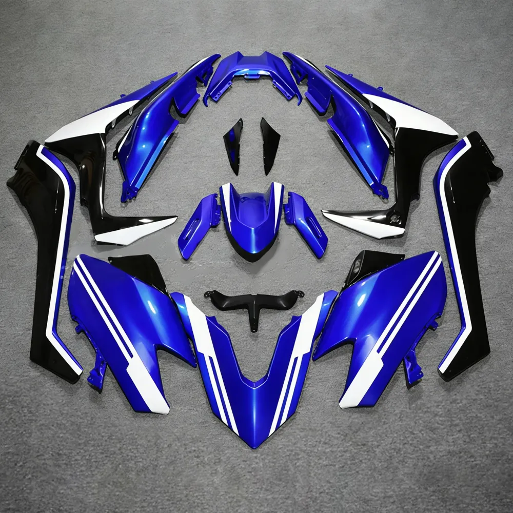 Amotopart 2017-2018 YAMAHA T-MAX TMAX530 KUILING BLAUWE & WITTE ACCENTEN KIT
