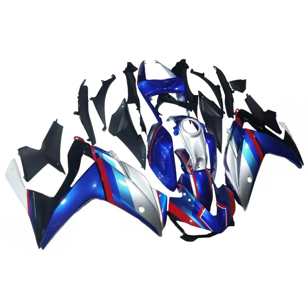 Amotopart Fairing Kit Yamaha 2014-2018 YZF R3 & 2015-2017 YZF R25 Blue Red White Fairing Kit