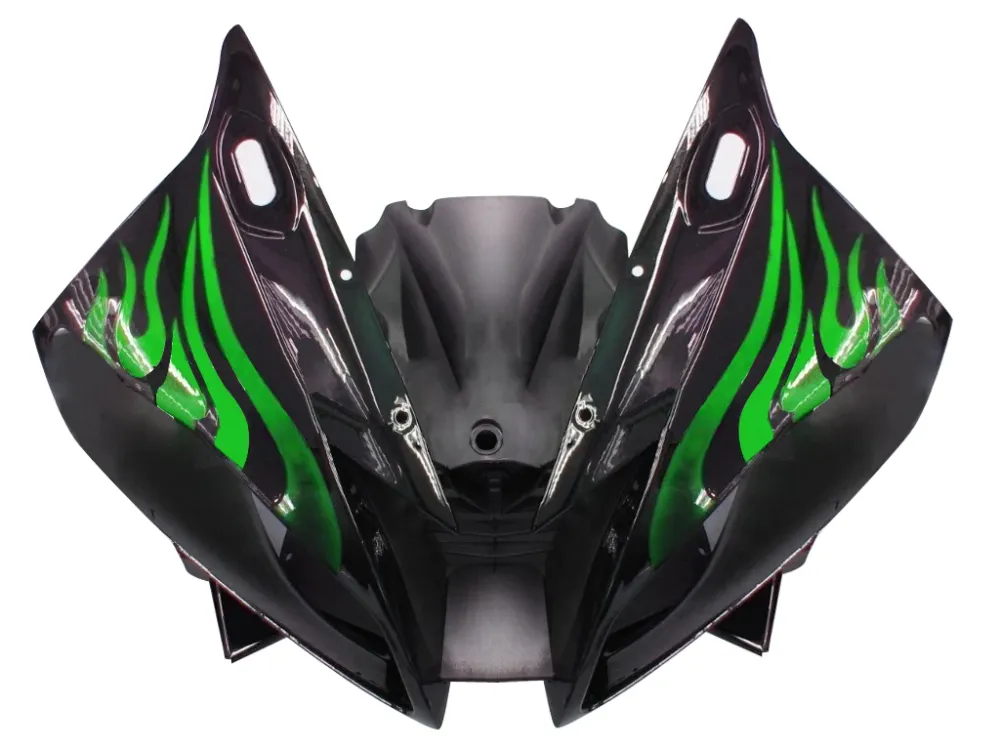Amotopart Stroomlijnkappen Yamaha YZF-R6 2006-2007 Kuip Zwart & Groen Kuipset