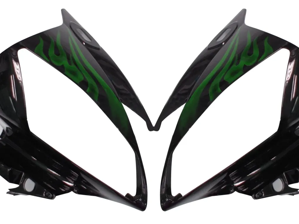 Amotopart Stroomlijnkappen Yamaha YZF-R6 2006-2007 Kuip Zwart & Groen Kuipset