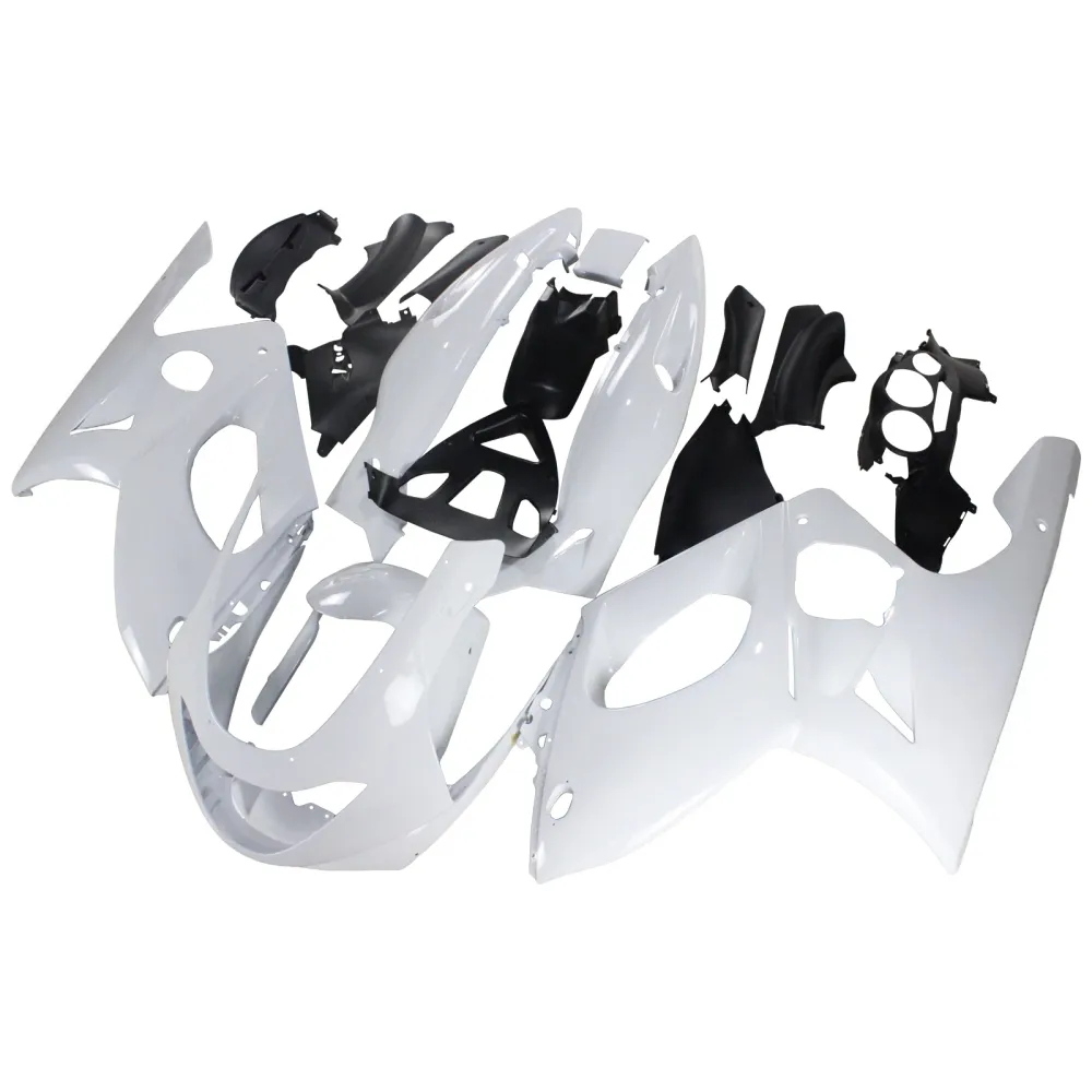Amotopart Yamaha 1996-2007 YZF 600r Thundercat Black White Fairing Kit