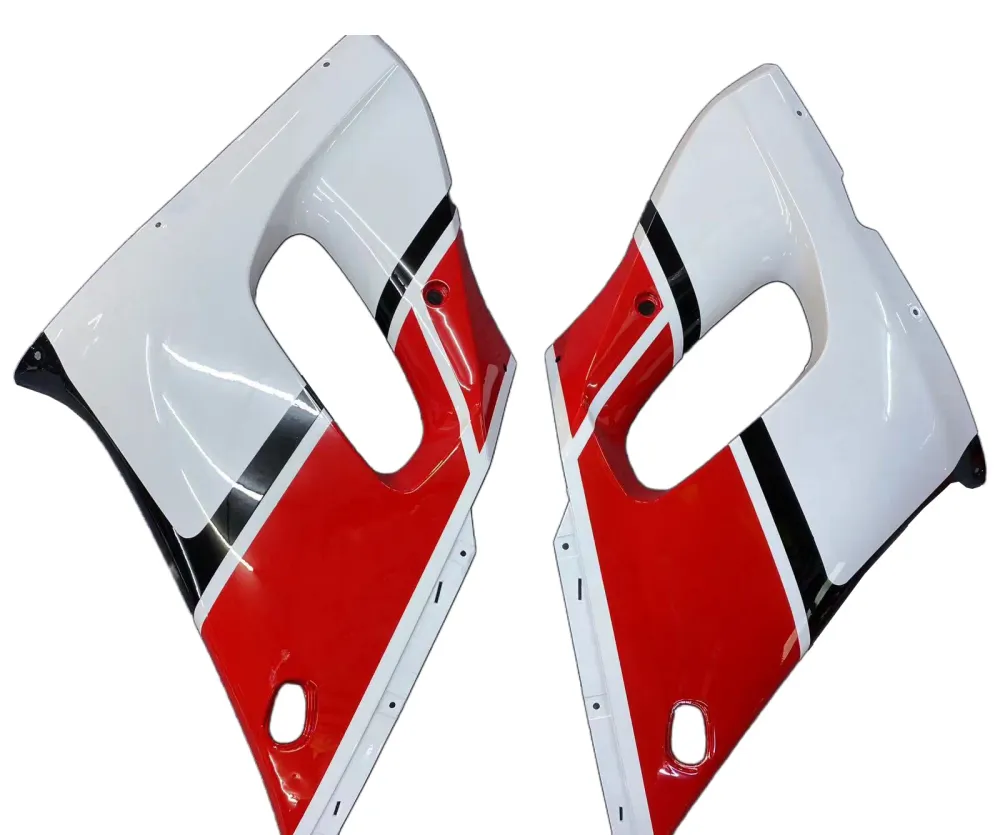 AMOTOPART YAMAHA 1998-2002 YZF 600 R6 WIT BLACK RODE ROOD KIT