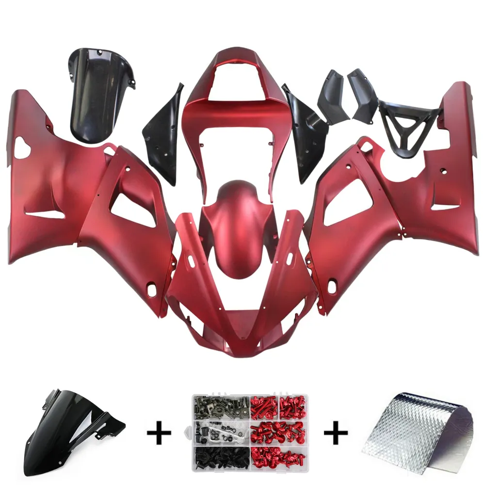 AMOTOPART YAMAHA 2000-2001 YZF 1000 R1 MATTE RODE KUIST KIT