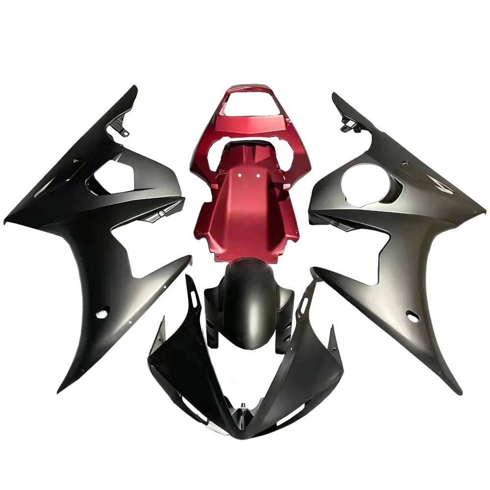 Amotopart Yamaha 2003-2004 YZF 600 R6 & 2006-2009 YZF R6S Zwart Rood Kuipset