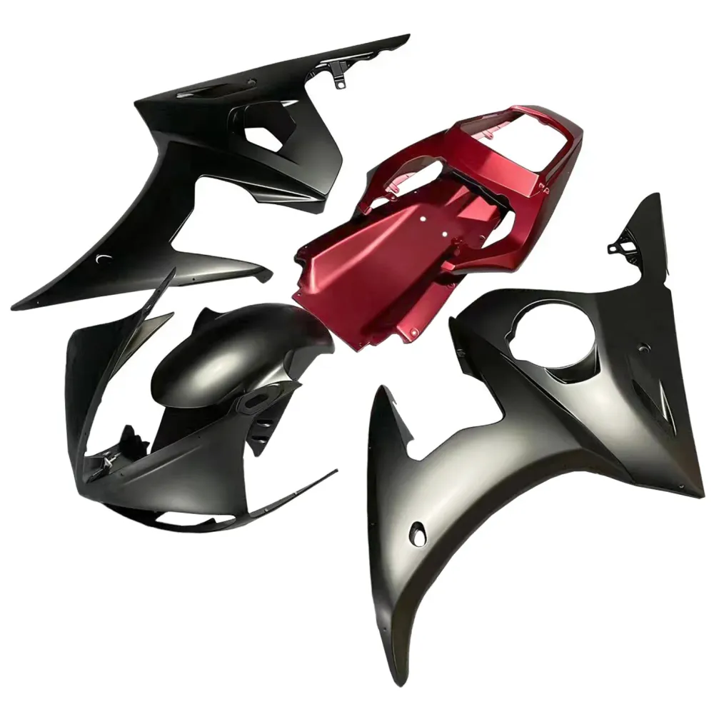 Amotopart Yamaha 2003-2004 YZF 600 R6 & 2006-2009 YZF R6S Zwart Rood Kuipset