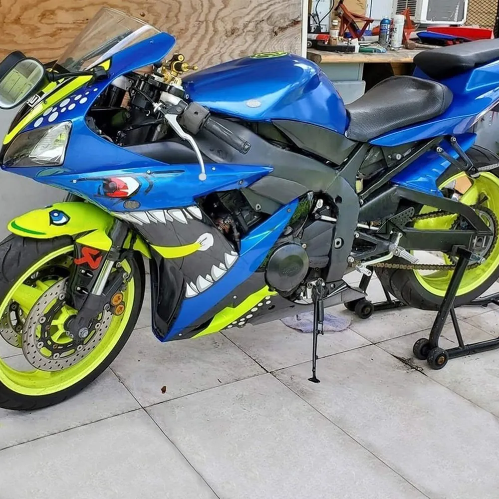 Amotopart Yamaha 2003-2004 YZF 600 R6 & 2006-2009 YZF R6S meerkleurige kuipset