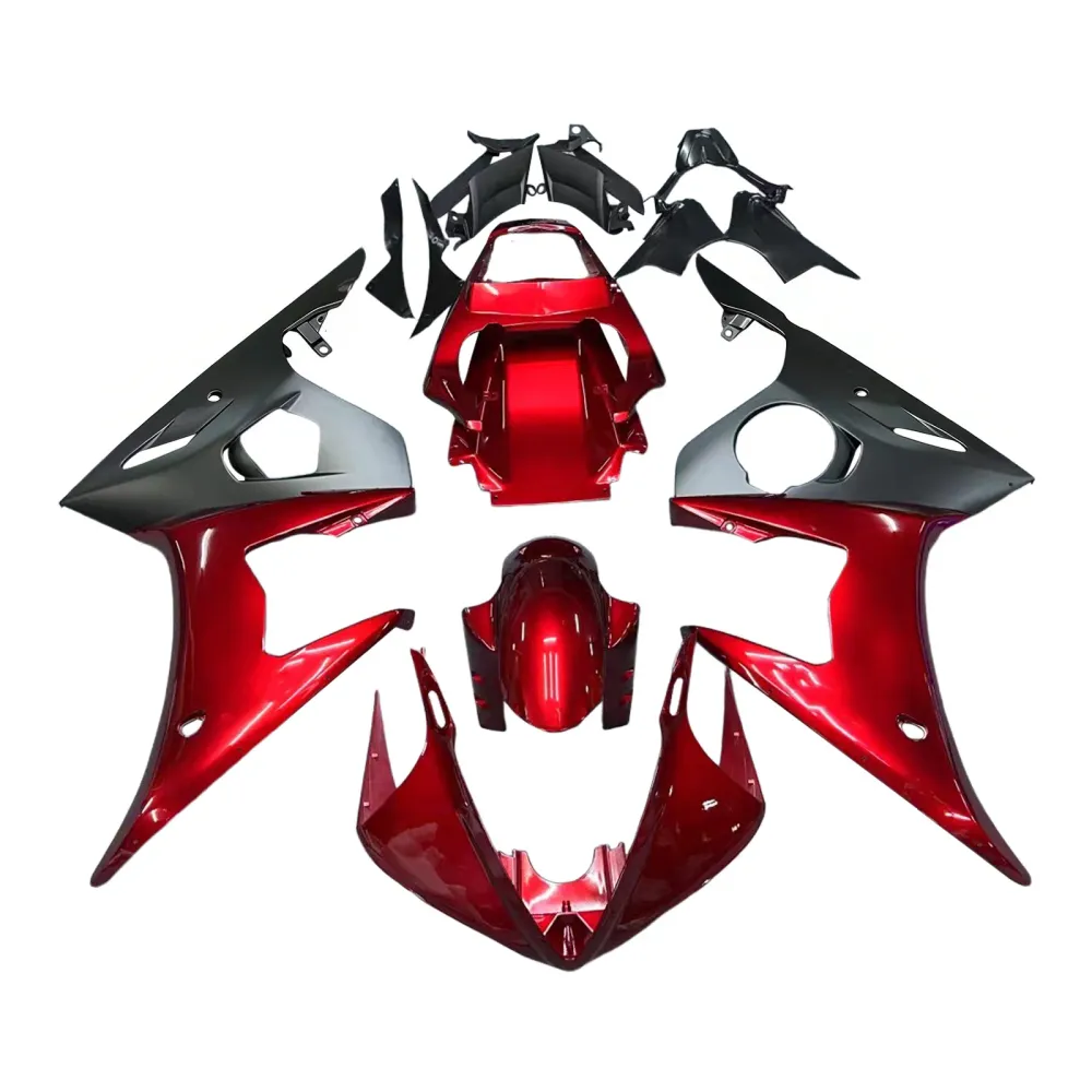 Amotopart Yamaha 2005 YZF 600 R6 rood-zwarte kuipset
