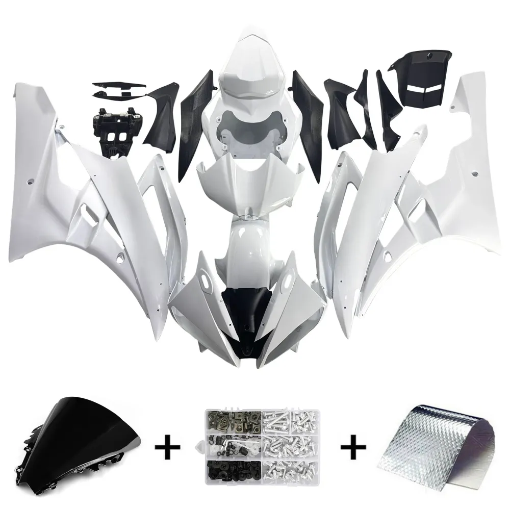 Amotopart Yamaha 2006-2007 YZF 600 R6 witte kuipset