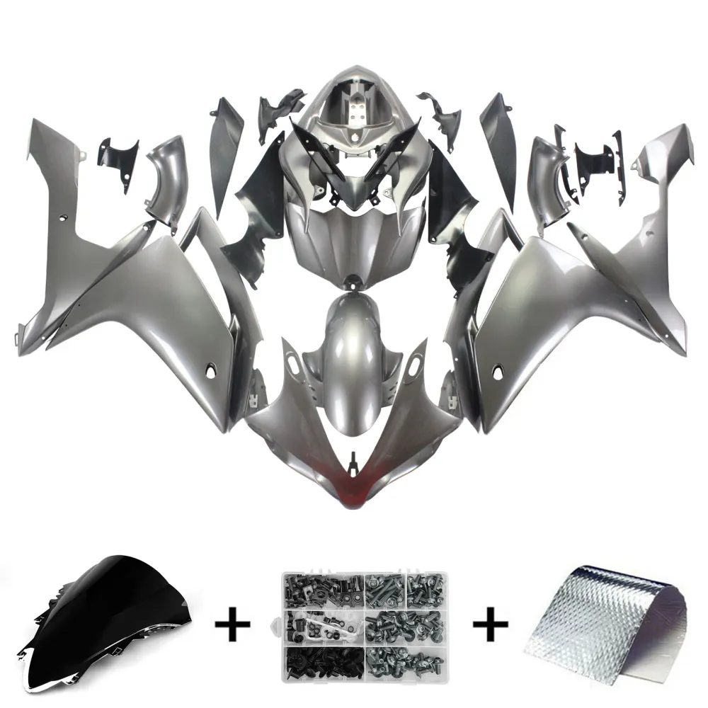 Amotopart Yamaha 2007-2008 YZF1000 R1 grijze kuipset