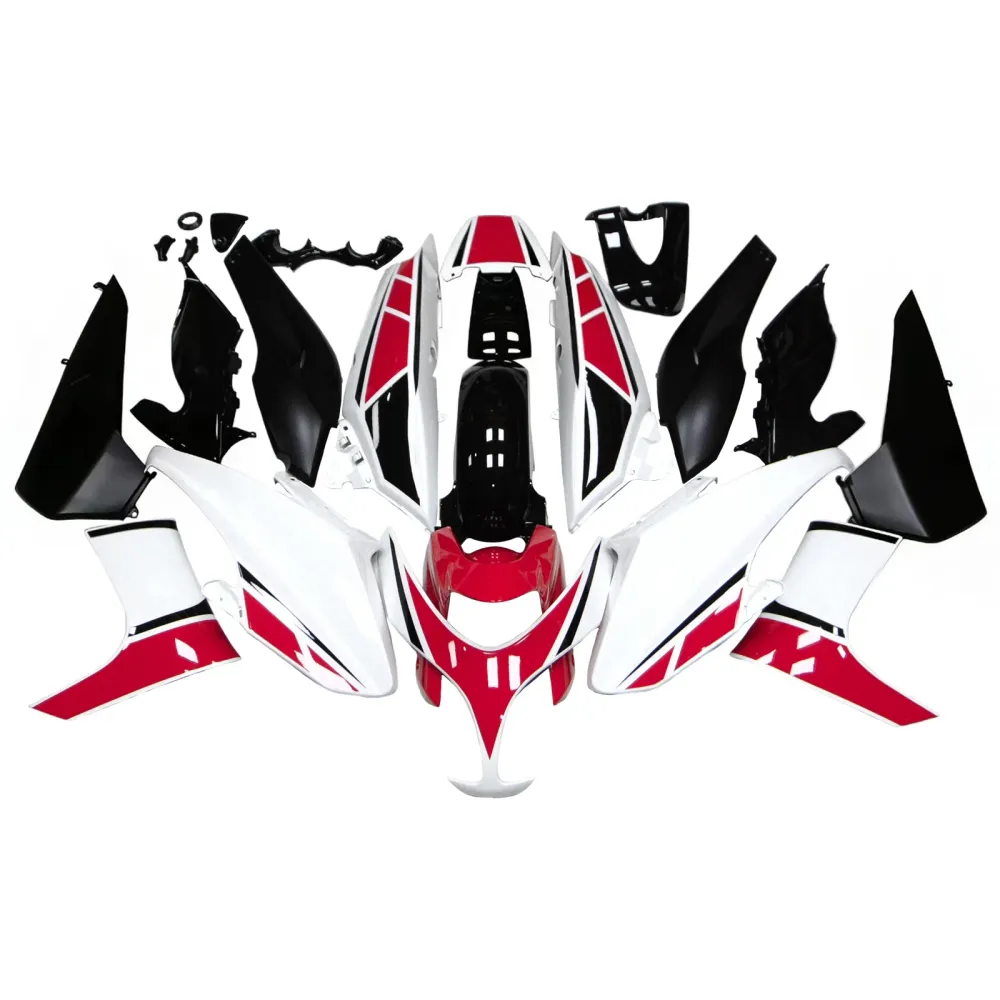 Amotopart Yamaha 2008-2012 T-MAX XP500 WIT RED ROOD KUIST KIT