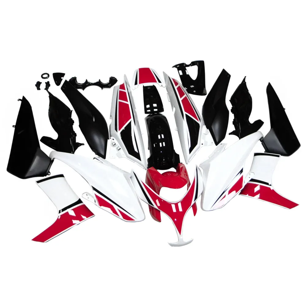 Amotopart Yamaha 2008-2012 T-MAX XP500 WIT RED ROOD KUIST KIT