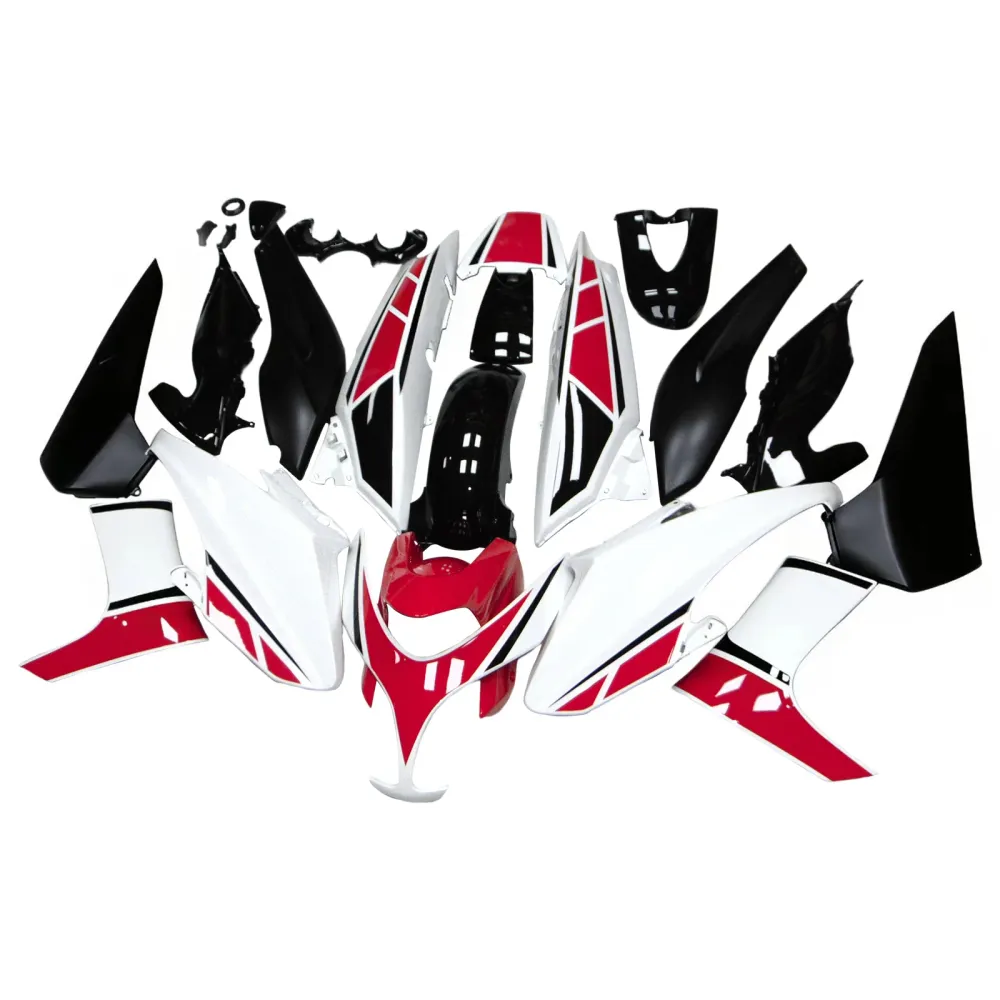 Amotopart Yamaha 2008-2012 T-MAX XP500 WIT RED ROOD KUIST KIT