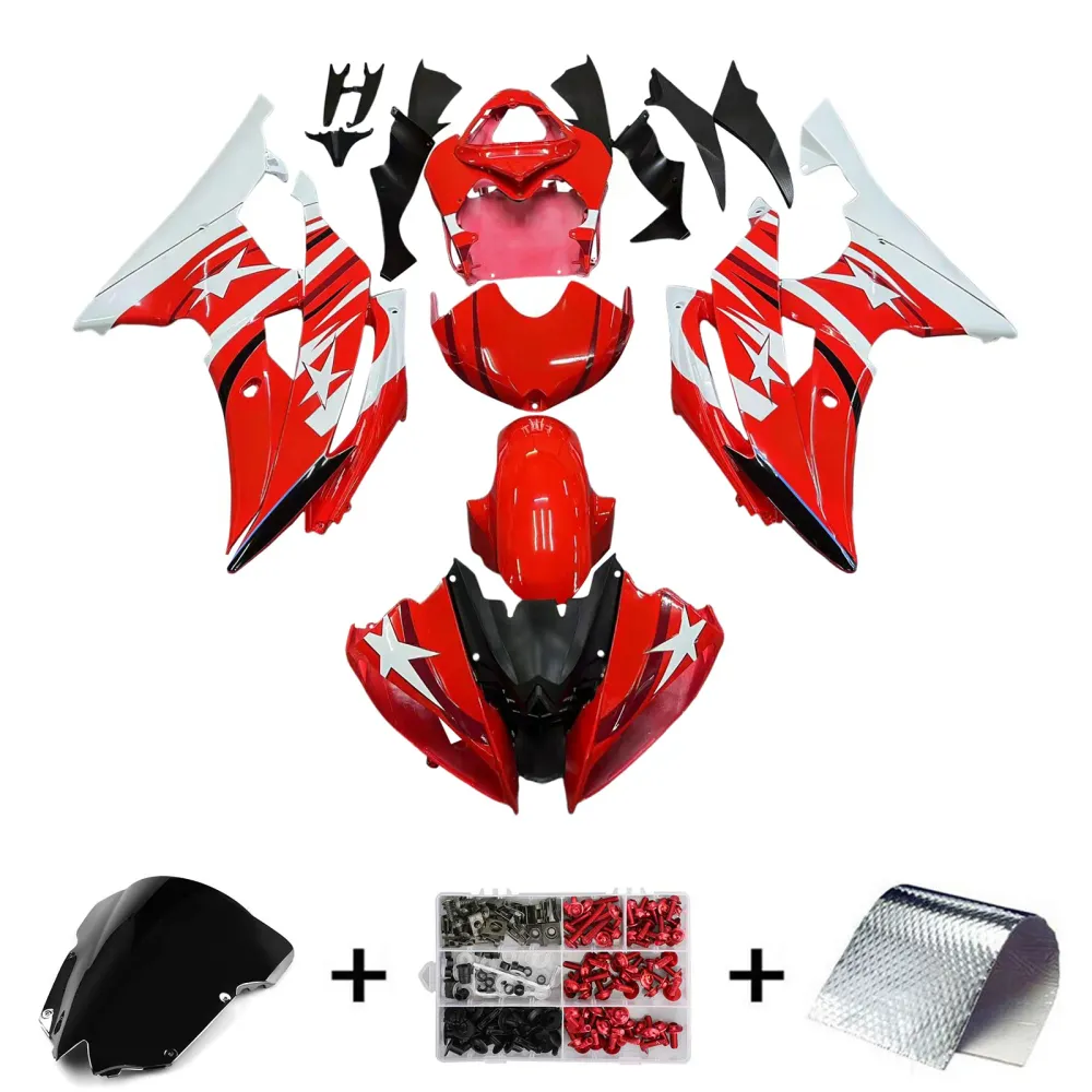 Amotopart Yamaha 2008-2016 YZF 600 R6 rode kuipset