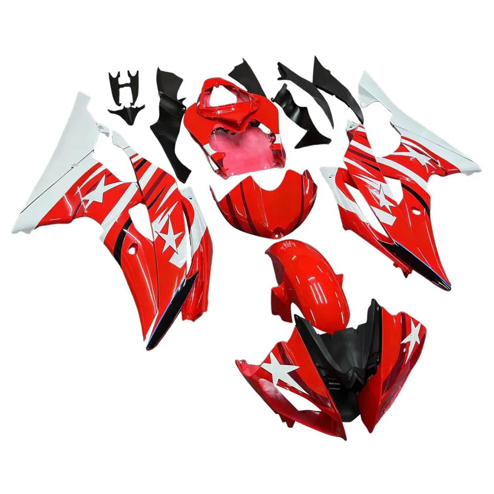 Amotopart Yamaha 2008-2016 YZF 600 R6 rode kuipset