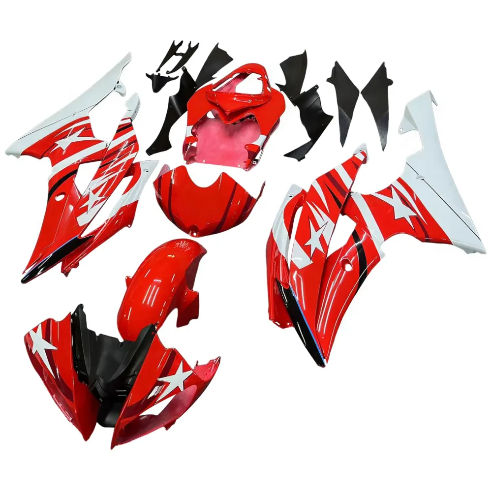 Amotopart Yamaha 2008-2016 YZF 600 R6 rode kuipset