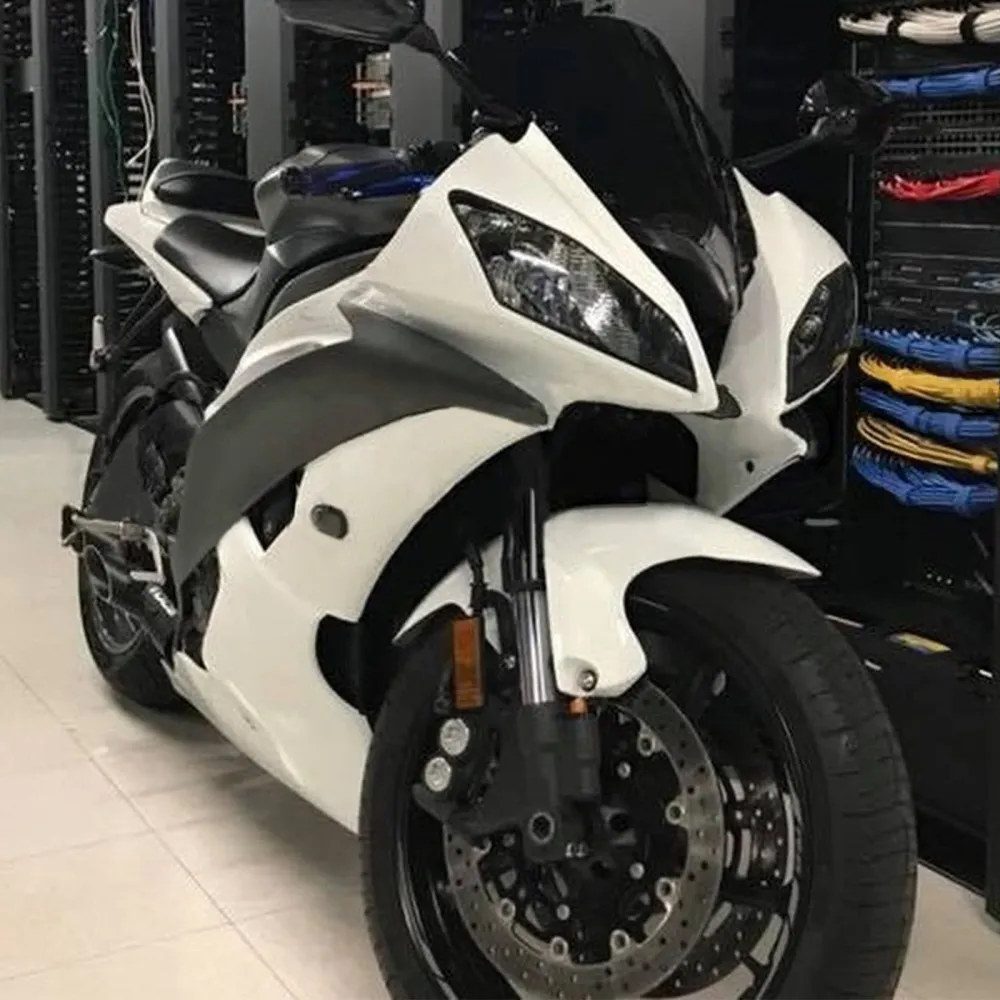 Amotopart Yamaha 2008-2016 YZF 600 R6 Wit Zwart Kuipset