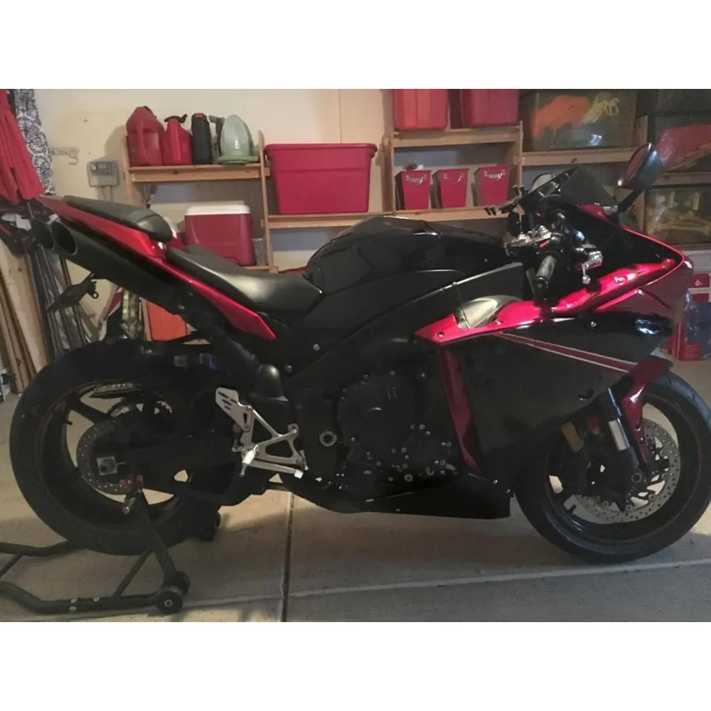 Amotopart Yamaha 2009-2011 YZF 1000 R1 Rood Zwart Kuipset
