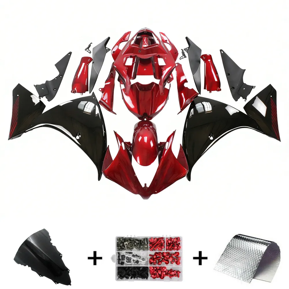 AMOTOPART YAMAHA 2012-2014 YZF 1000 R1 RED BLACK KUIST KIT