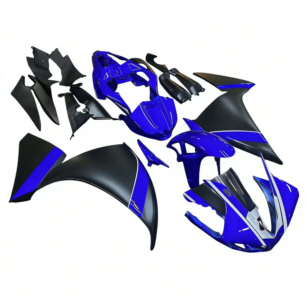 Amotopart Yamaha 2012-2014 YZF 1000 R1 zwart blauwe kuipset