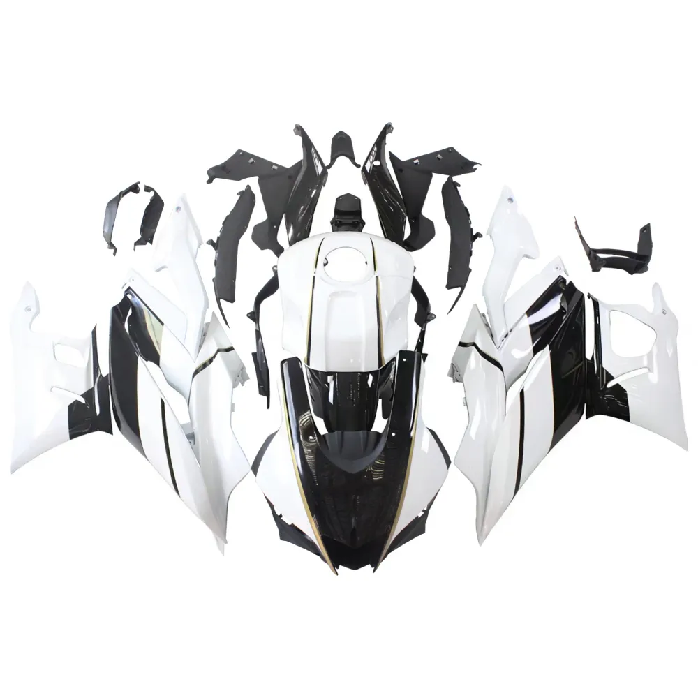 AMOTOPART YAMAHA 2019-2021 YZF R3/YZF R25 Black White Fairing Kit