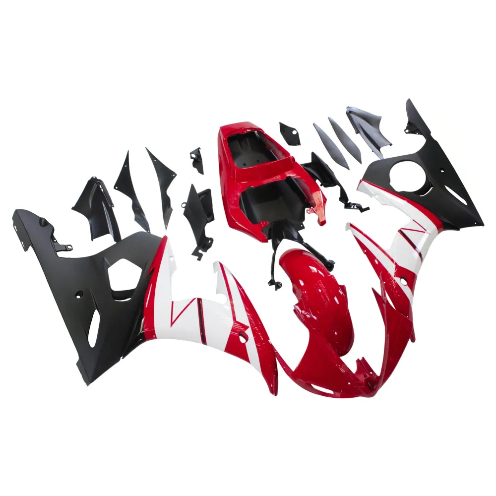 Amotopart Yamaha YZF 600 R6 2005 Rood&Wwitte kuipset