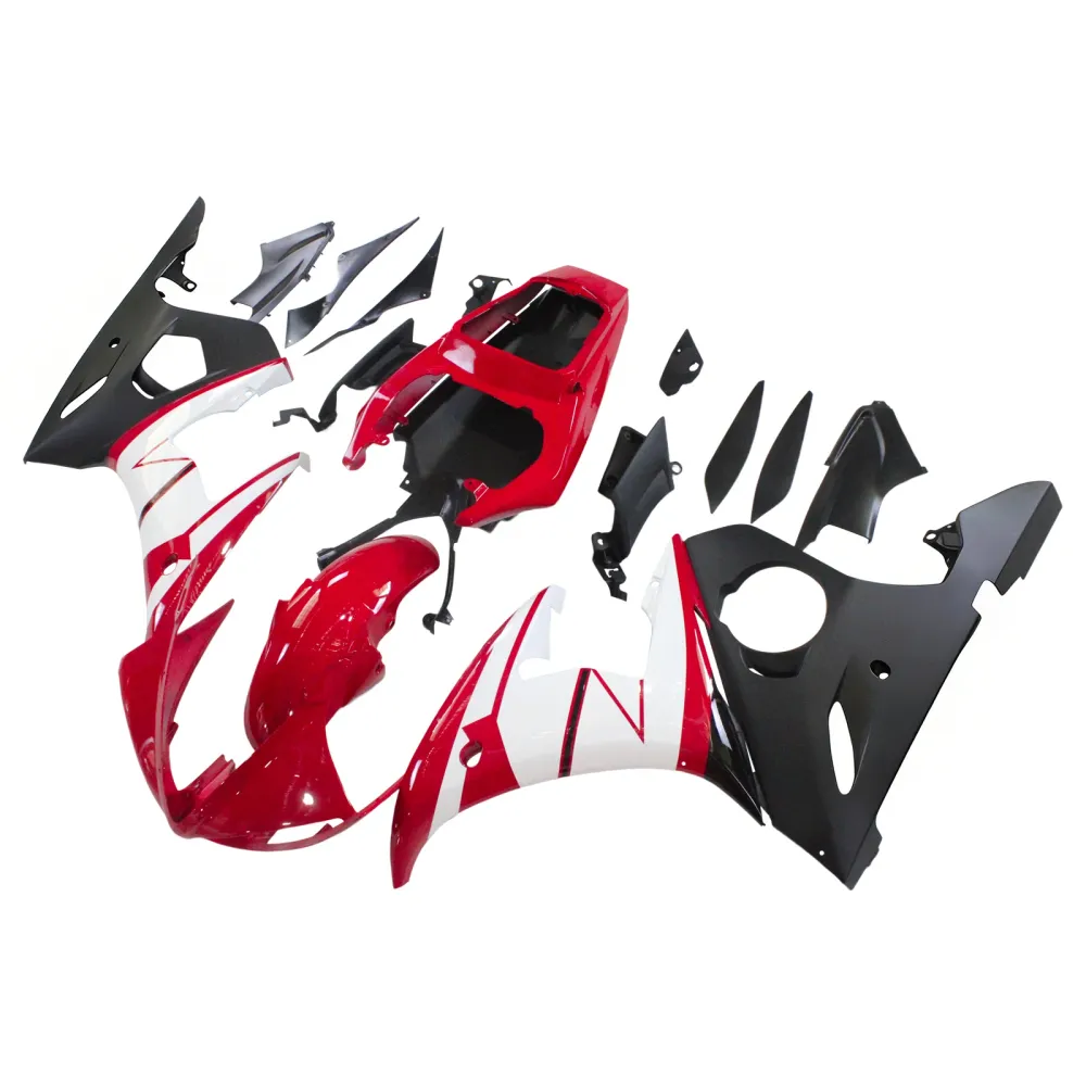 Amotopart Yamaha YZF 600 R6 2005 Rood&Wwitte kuipset