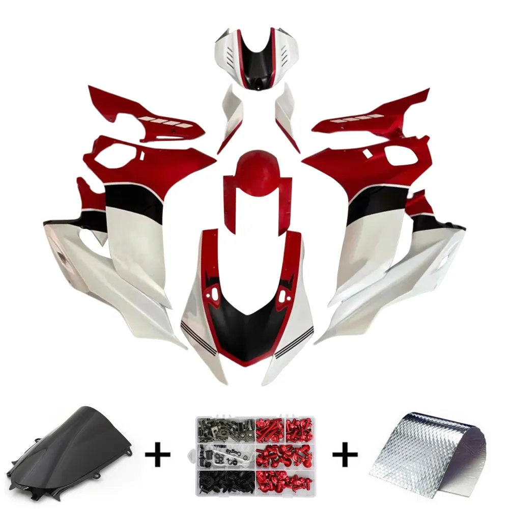 Amotopart Yamaha YZF-R6 2017-2023 Red & White Style2 Fairing Kit