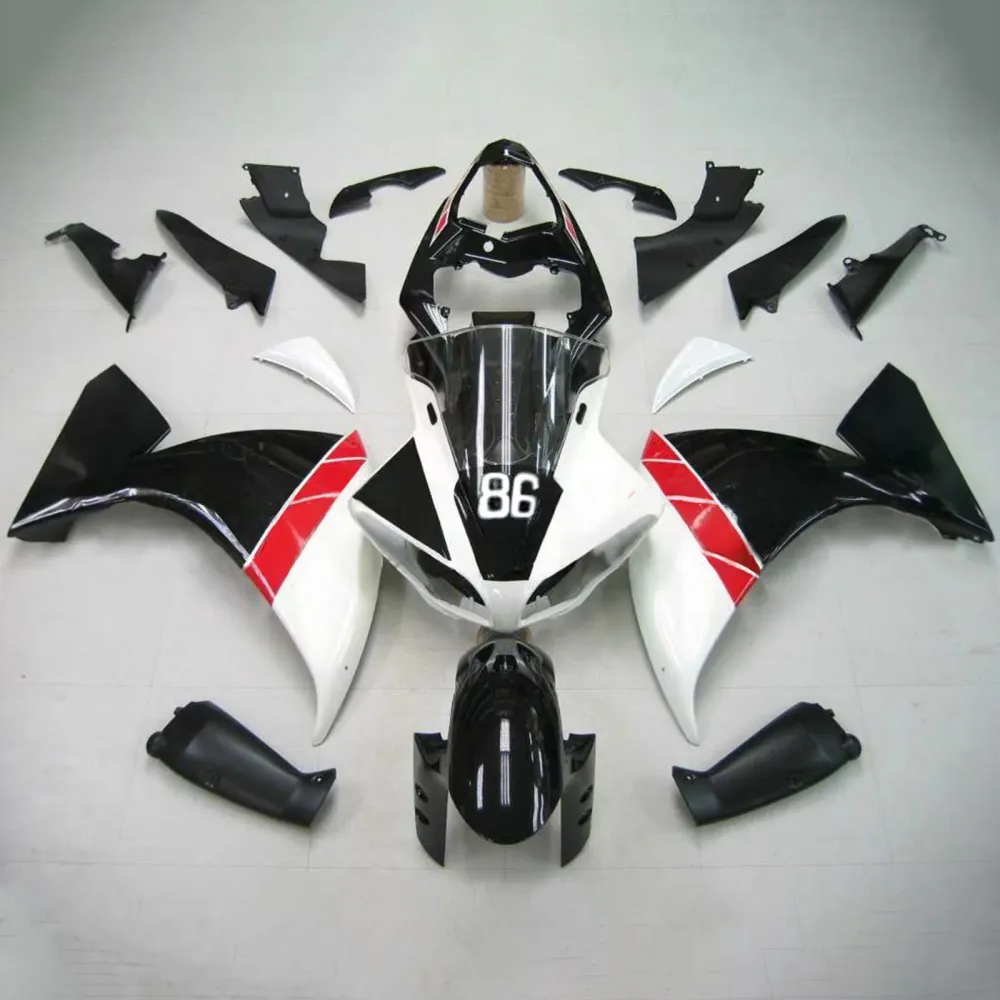Injectie Kuip Kit Carrosserie Kunststof ABS geschikt voor Yamaha YZF 1000 R1 2009-2011