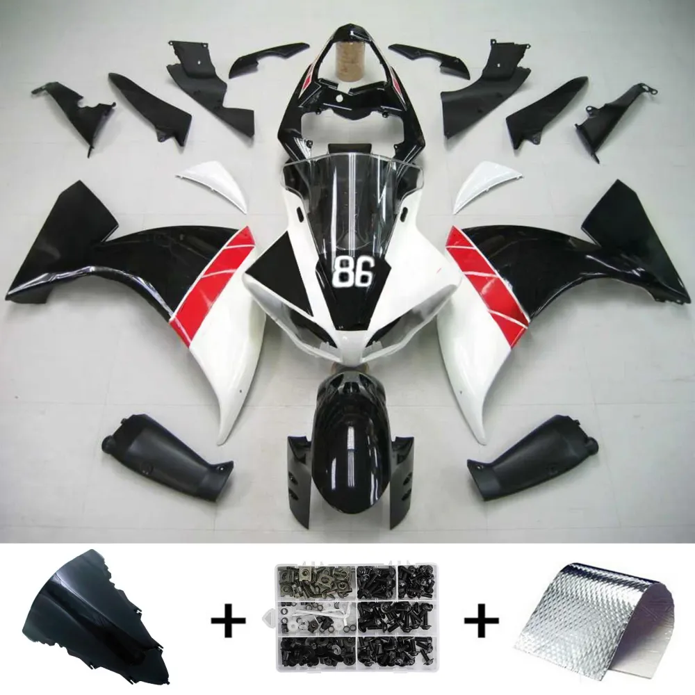 Injectie Kuip Kit Carrosserie Kunststof ABS geschikt voor Yamaha YZF 1000 R1 2009-2011