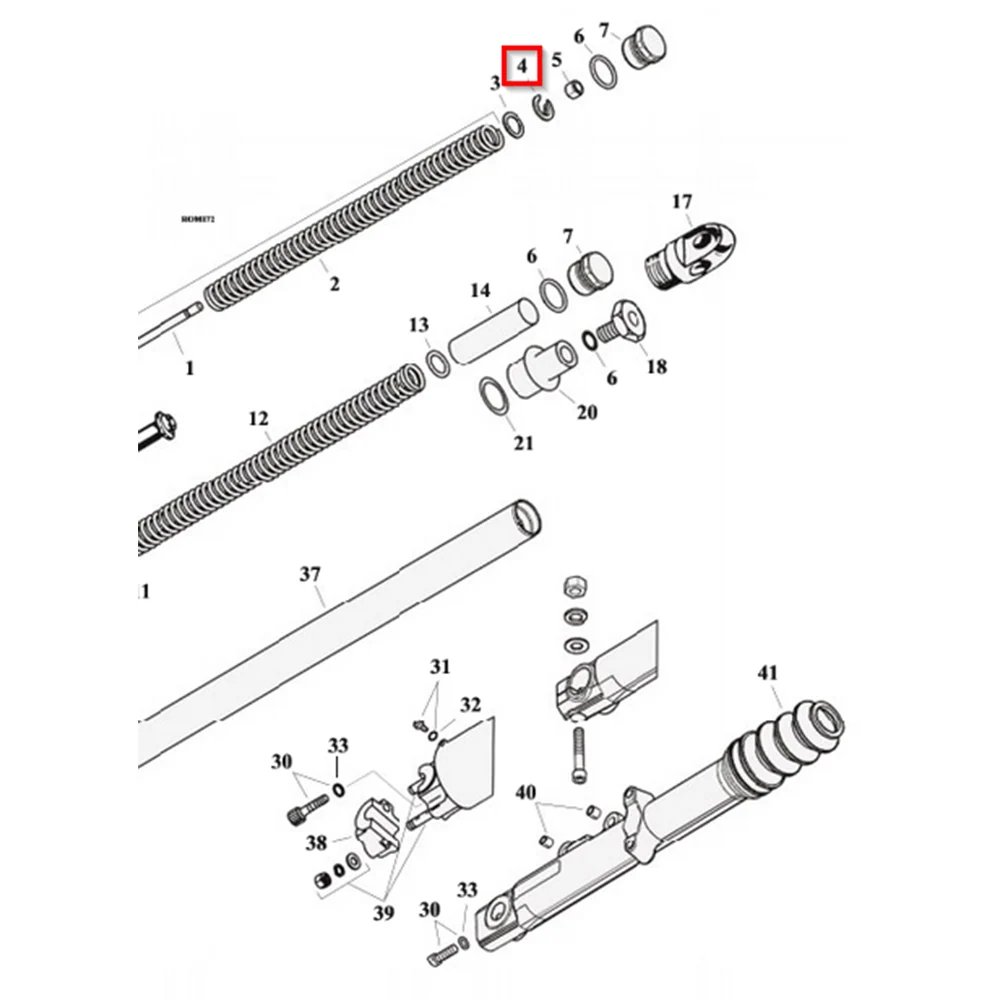 Zadelcartridge Voorvork FLD 12-15; FXDLS 16-17; Touring 02-16