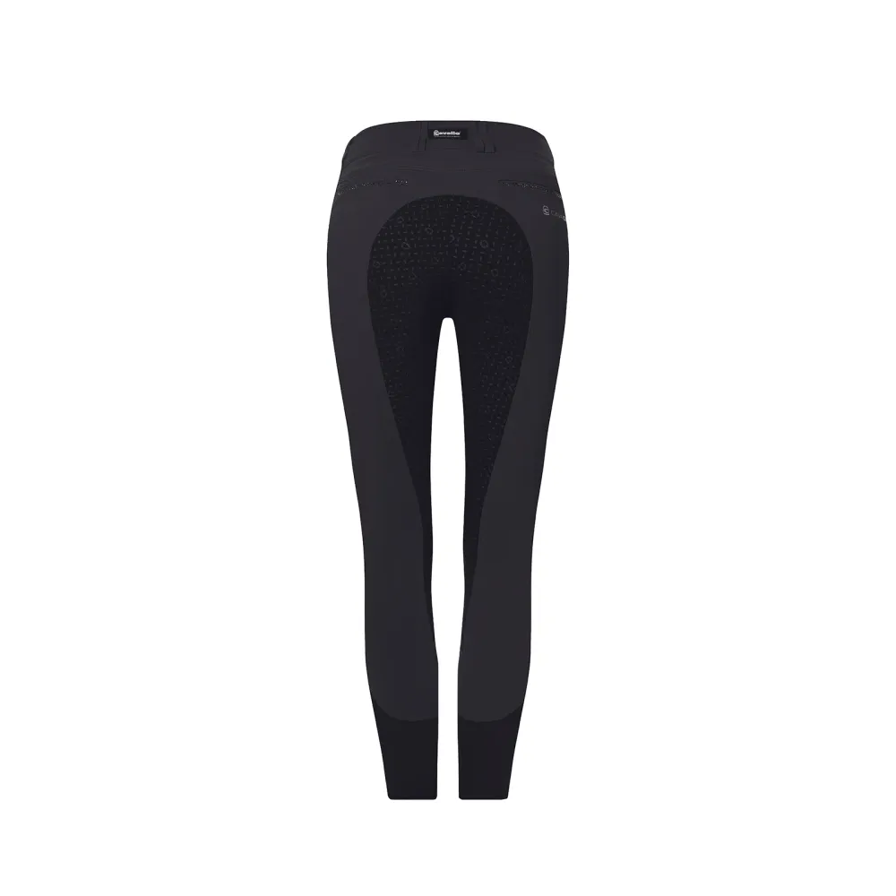 CavalCeline X Grip Full Seat Breeches Women Black 18 Lange geschikt voor carwash | waterdicht