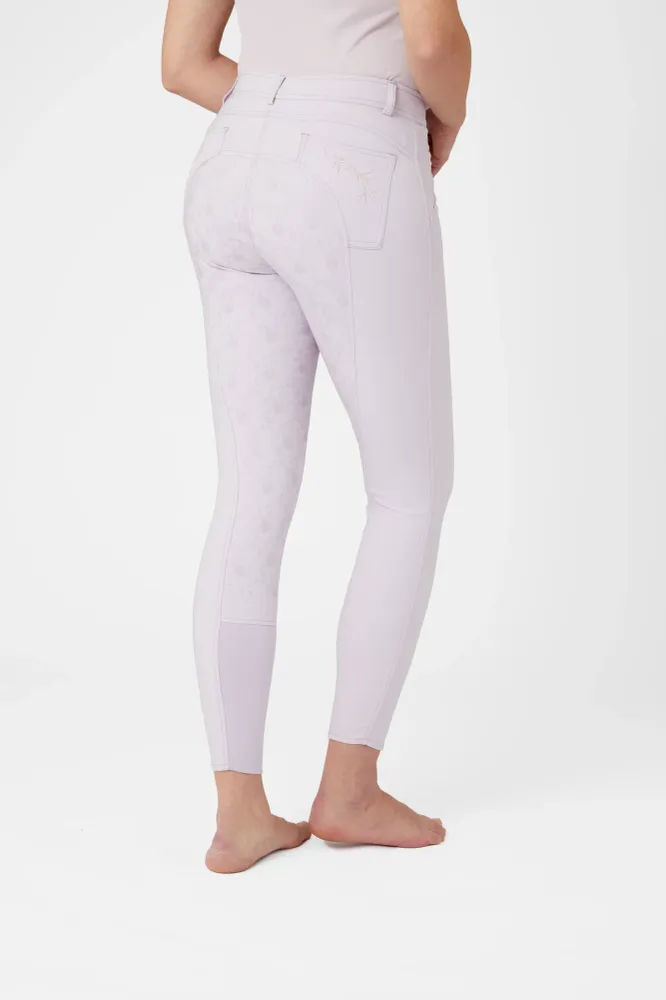 Kaitlin Women's Full Seat Breeches Flower Detail Orchid Hush 16