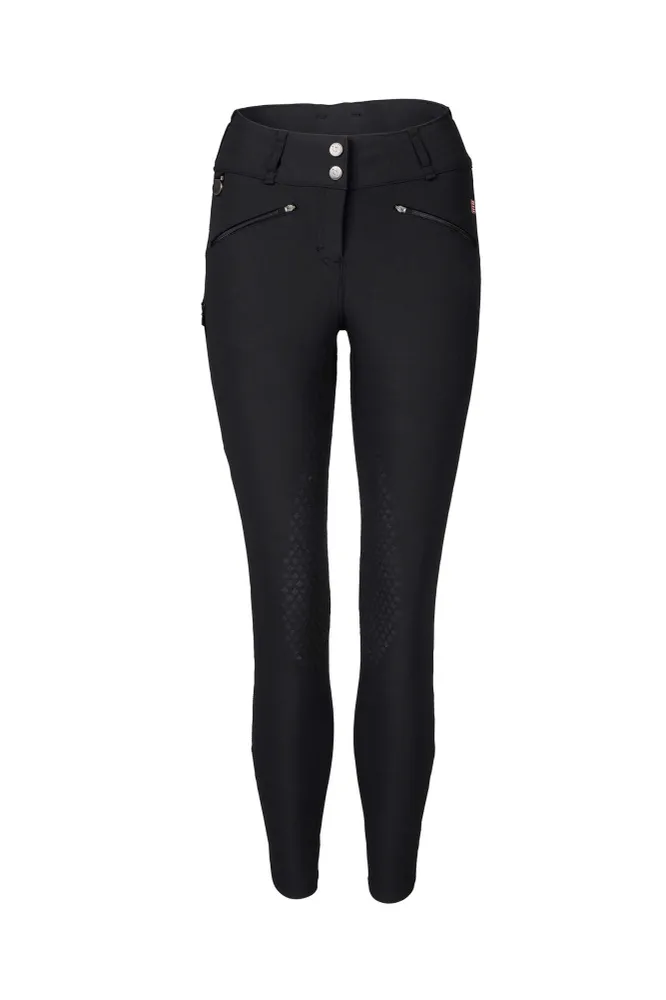 Katie Ladies' Full Seat Breeches Zwart 20
