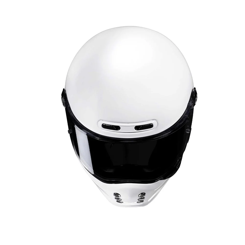 Tankdop HJC V10 UNI Racing Moto Blanco Integral Casco Blanco