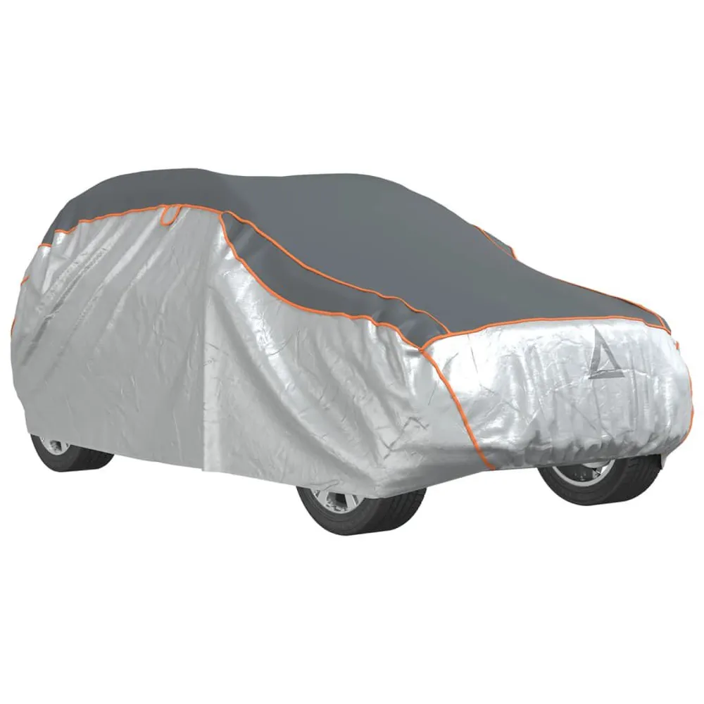 Autohoes voor SUV hagelbescherming M zilverkleurig en grijs compact opbergtas