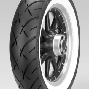 Wielmoeren set Neumático Trasero Banda Blanca Para Harley-Davidson Metzeler MU85B16 77H