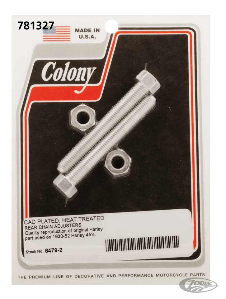 Rear chain adjusters WL//C1930-52 WhiPl Harley-Davidson