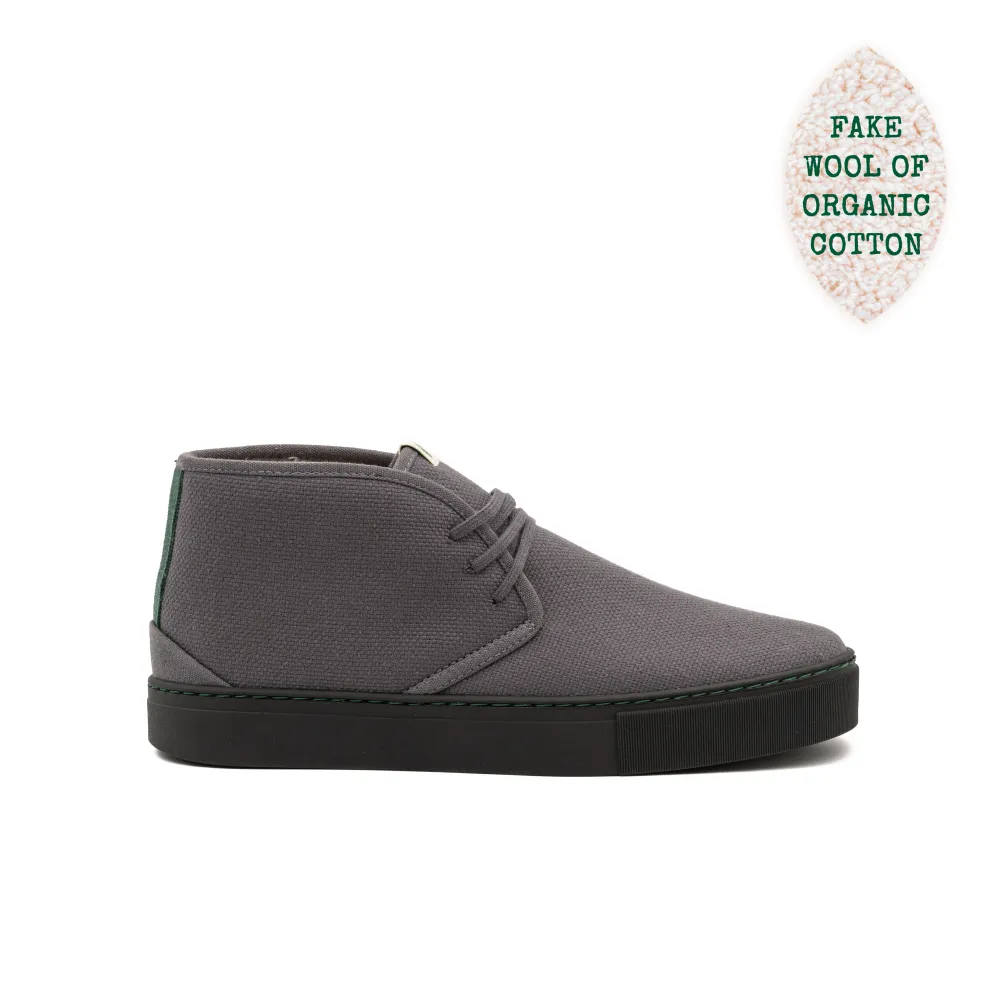 Acculader Vegan winter bootie grijs PYT013 36