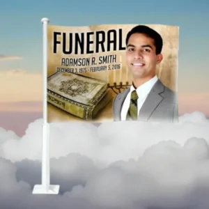 Jewish Funeral Car Flag and Pole met Garantie