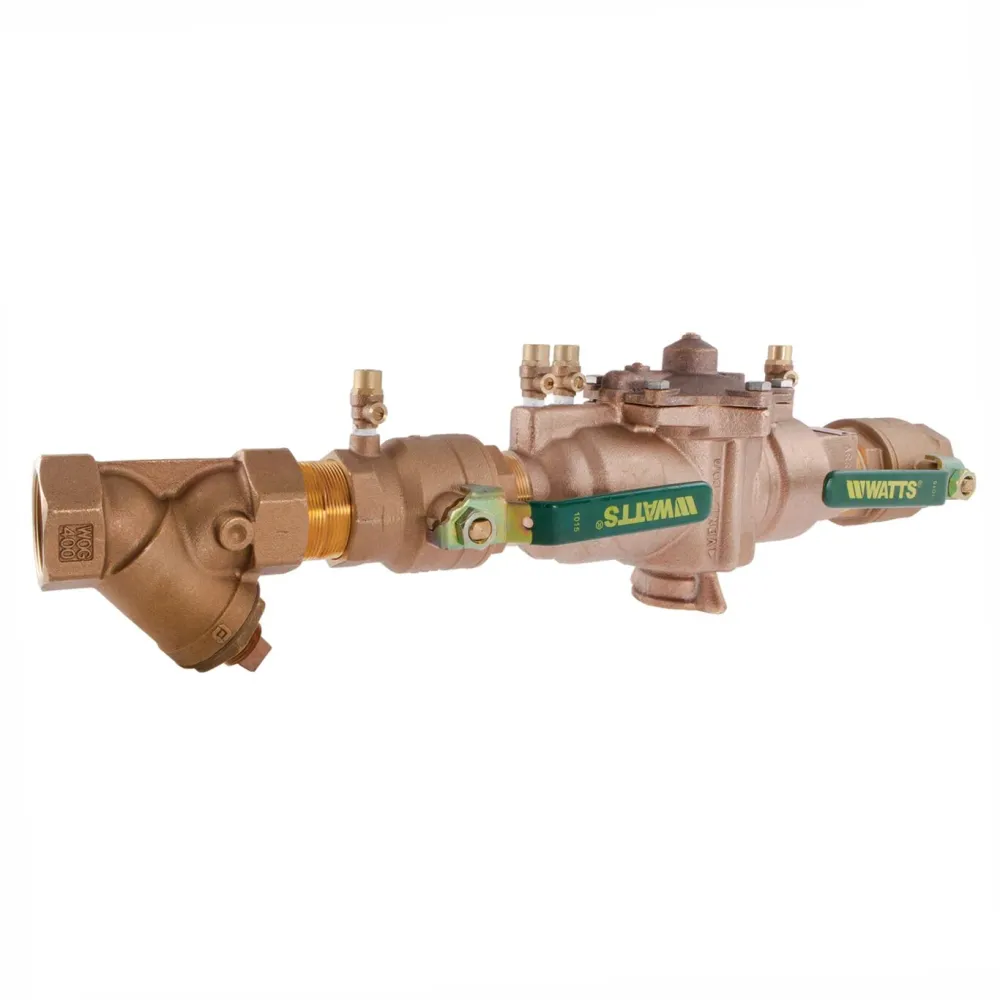 Voertuigspecifieke Watts 1 1/2 Lead Free Reduced Pressure Zone Backflow Preventer Assembly, Quarter Turn Shutoff Val