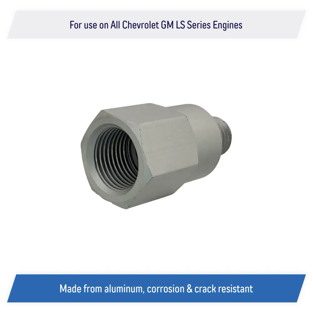 Coolant Water Temperature Sensor Adapter All Chevy GM, LS Engine Swap M12-1.5 to 3/8" NPT