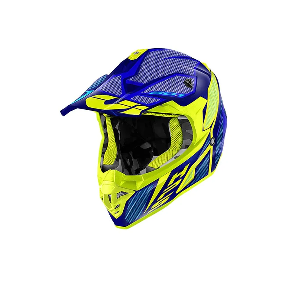 Professionele Autoschaduw GIVI 60.1 INVERT CASCO DE CROSS AZUL AMARILLO MATE (NVLY)