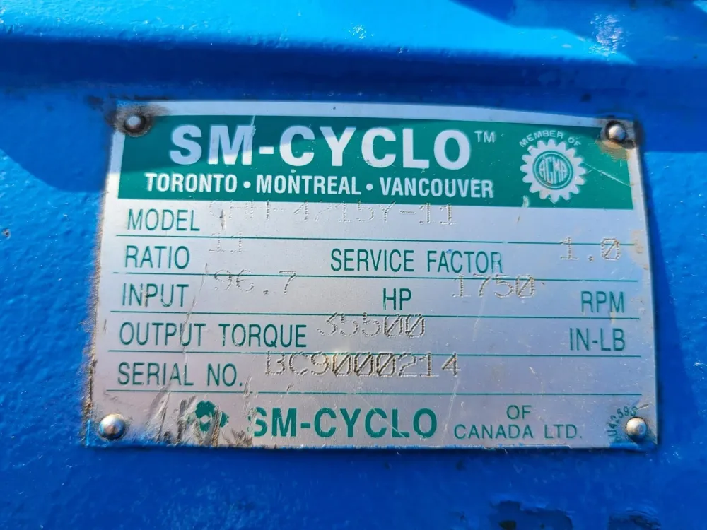 O2 sensor 11:1 Ratio, 96.7 hp Gear Reducer CHH-4215Y-11