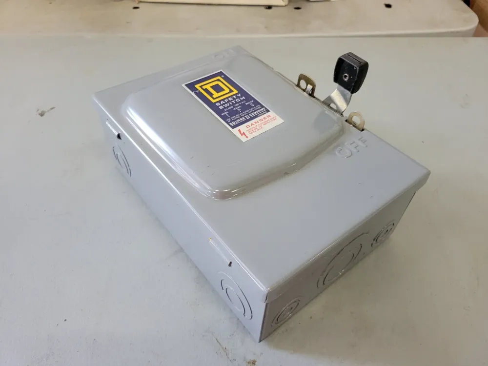 60 Amp 3 Phase 240 Volts General Duty Cartridge Fuse Safety Switch D-222-N