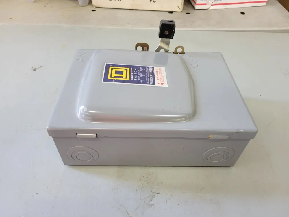60 Amp 3 Phase 240 Volts General Duty Cartridge Fuse Safety Switch D-222-N
