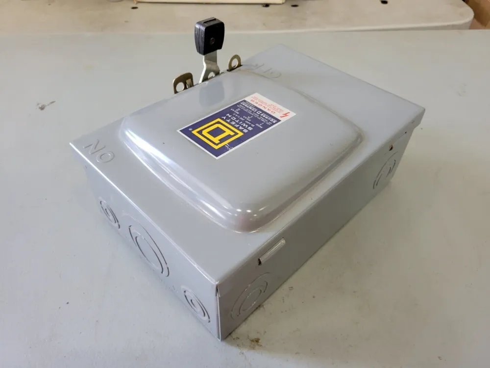 60 Amp 3 Phase 240 Volts General Duty Cartridge Fuse Safety Switch D-222-N